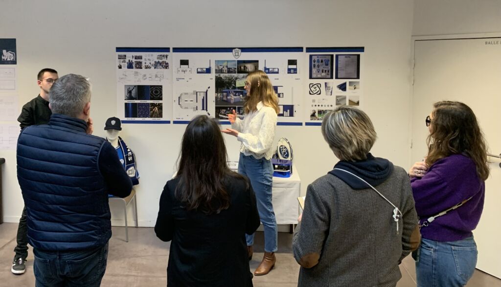 Rendu A3 architecture intérieure. Stand événementiel pour le RCV. 12