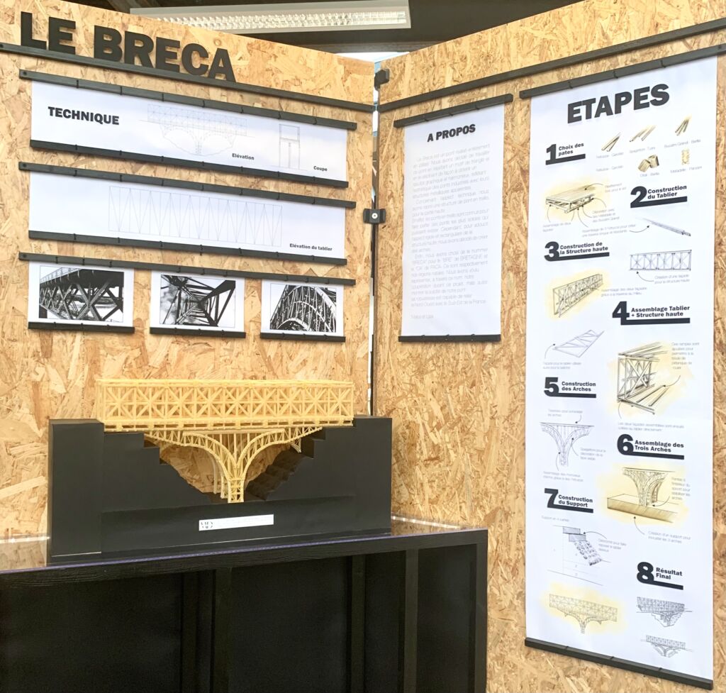 Rendu A3 volume Ponts en pâtes.