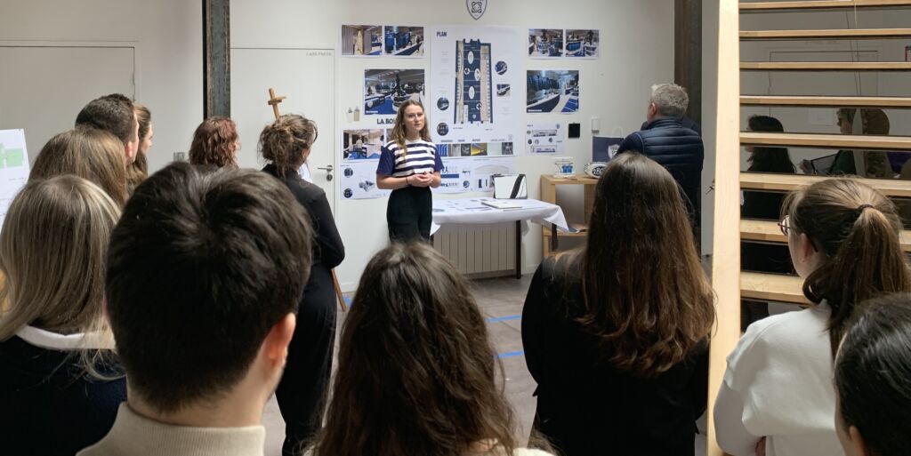 Rendu A4 architecture intérieure. Boutique du RCV. 10