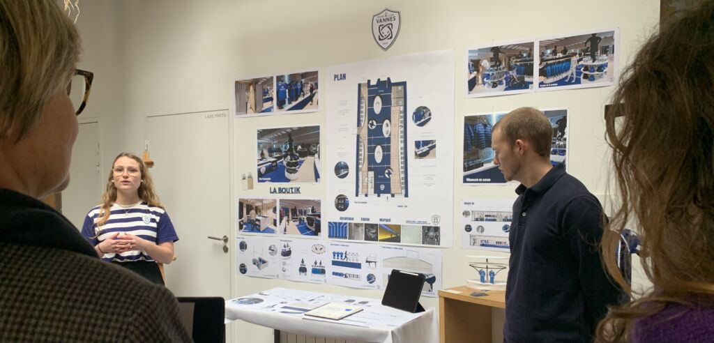 Rendu A4 architecture intérieure. Boutique du RCV. 11