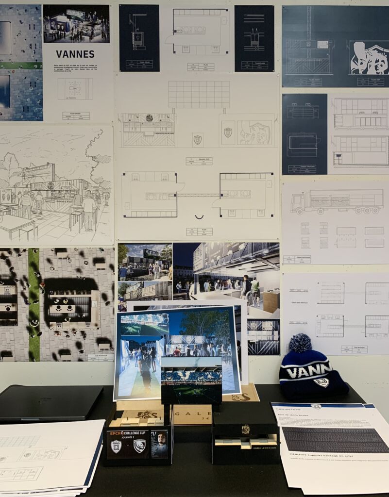 Rendu A4 architecture intérieure. Boutique du RCV. 12