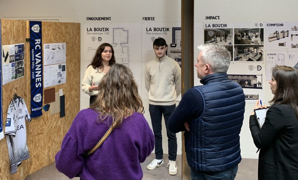 Rendu A4 architecture intérieure. Boutique du RCV. 4