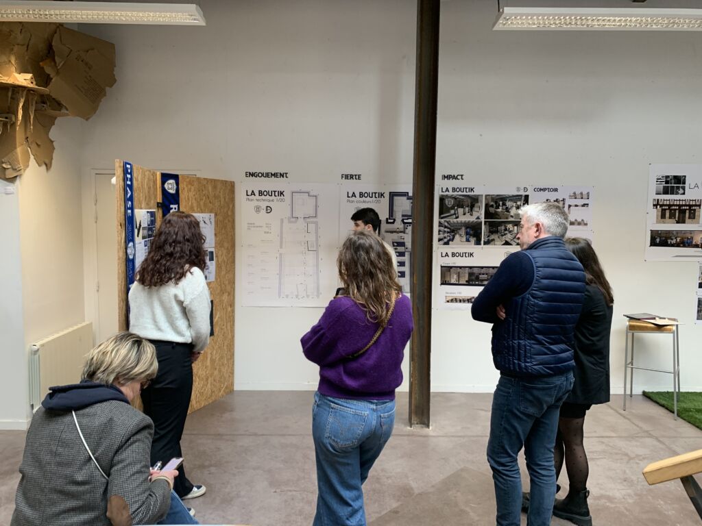 Rendu A4 architecture intérieure. Boutique du RCV. 6