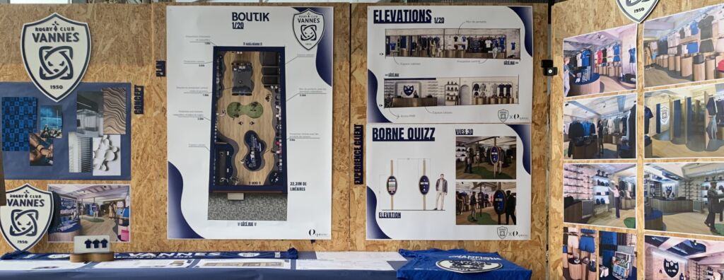 Rendu A4 architecture intérieure. Boutique du RCV. 7