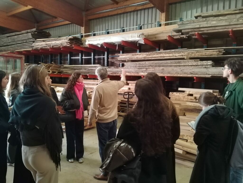 Visite de l'entreprise Guitton Menuiserie. Entreprise familiale créée en 1920.(2) dec2024