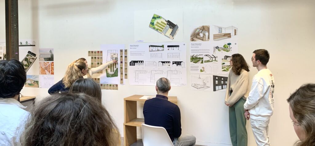 rendu A3, paysage et architecture, le monastère. 5 mars 2025